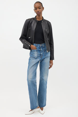 Acne Studios Leather Biker Jacket