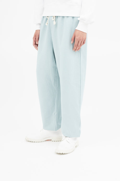 Acne Studios Light Blue Face Logo Sweatpant