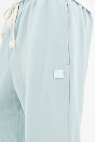 Acne Studios Light Blue Face Logo Sweatpant