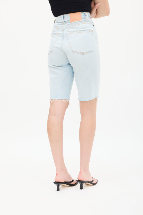 Acne Studios Light Wash High Waisted Shorts