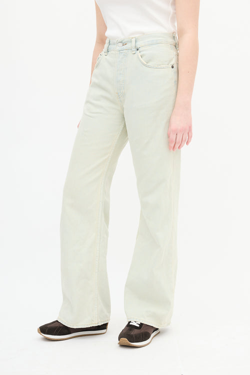 Acne Studios Light Sand Wash Straight Leg Jeans