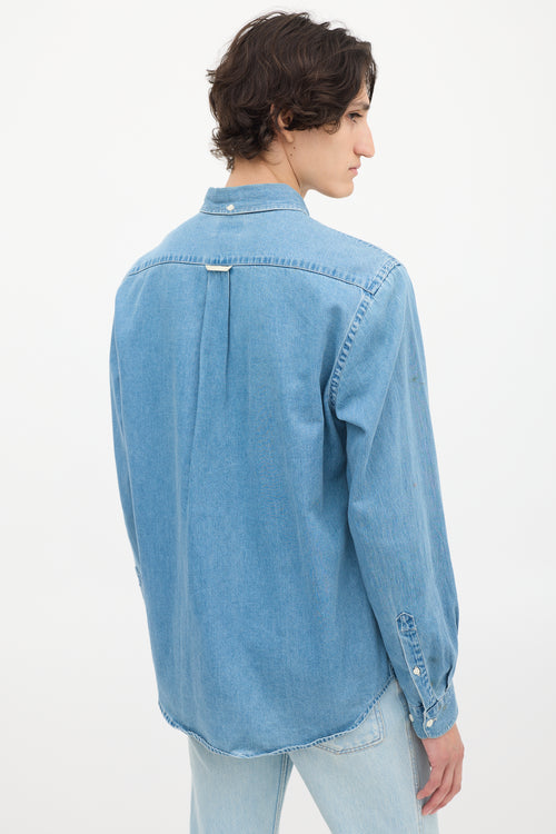 Acne Studios Medium Wash Denim Button Up Shirt