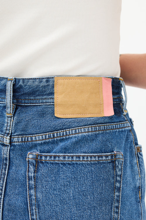 Acne Studios Medium Wash Denim Mini Skirt