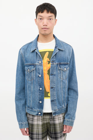 Acne Studios Medium Wash Denim Two Pocket Jacket