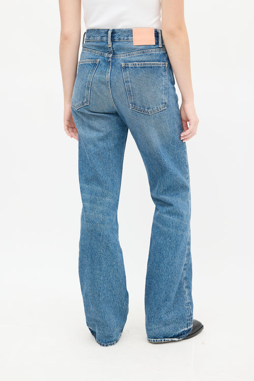 Acne Studios Medium Wash Distressed High Waist Jeans