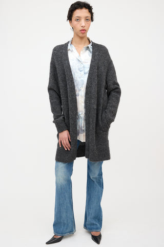 Acne Studios Mohair Raya Open Front Cardigan