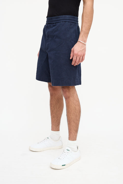 Acne Studios Navy Cotton Shorts