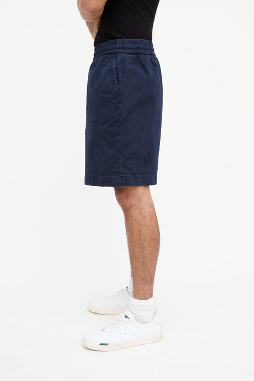 Acne Studios Navy Cotton Shorts