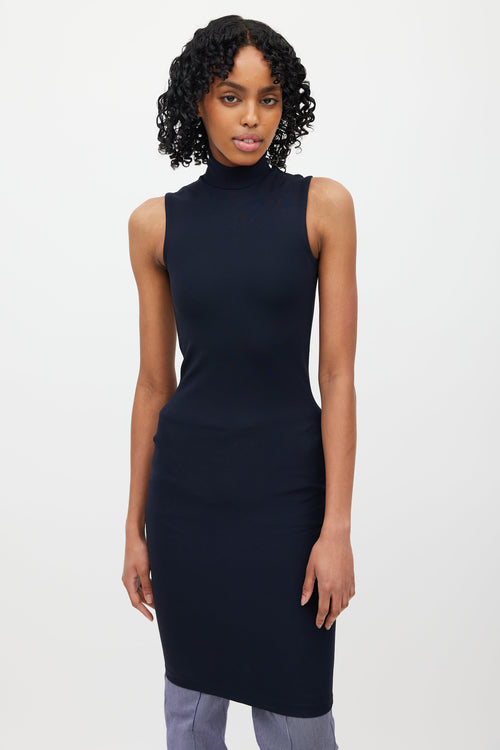 Acne Studios Navy Flash Compact Bodycon Dress