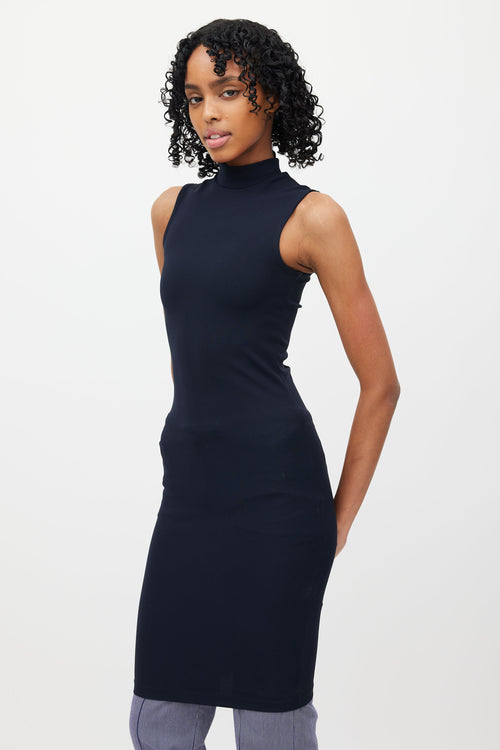 Acne Studios Navy Flash Compact Bodycon Dress