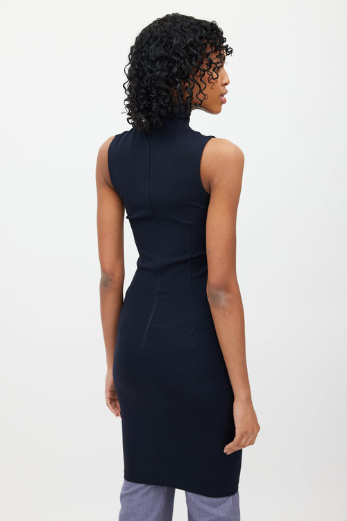 Acne Studios Navy Flash Compact Bodycon Dress