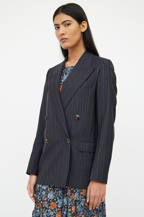 Acne Studios Navy Double Breasted Blazer