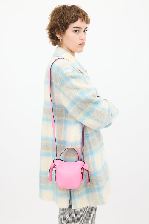 Acne Studios Pink Leather Musubi Mini Bucket Bag