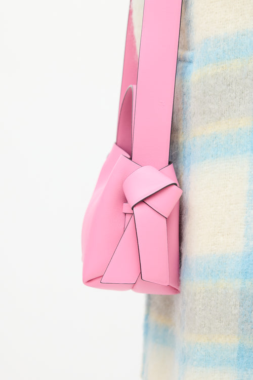 Acne Studios Pink Leather Musubi Mini Bucket Bag