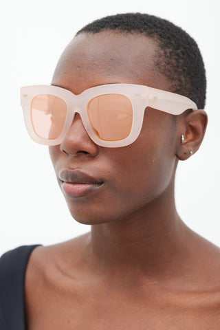 Acne Studios Pink Library Square Sunglasses