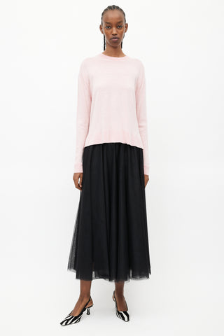 Acne Studios Pink Wool Knit Sweater