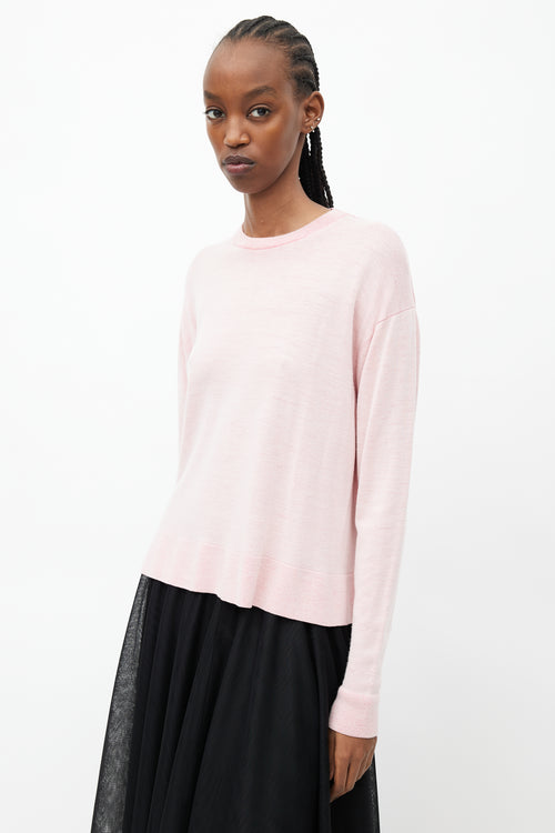 Acne Studios Pink Wool Knit Sweater