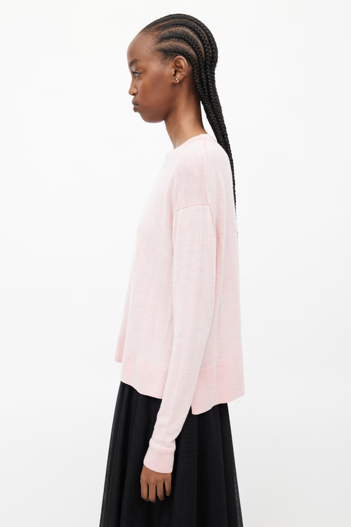 Acne Studios Pink Wool Knit Sweater