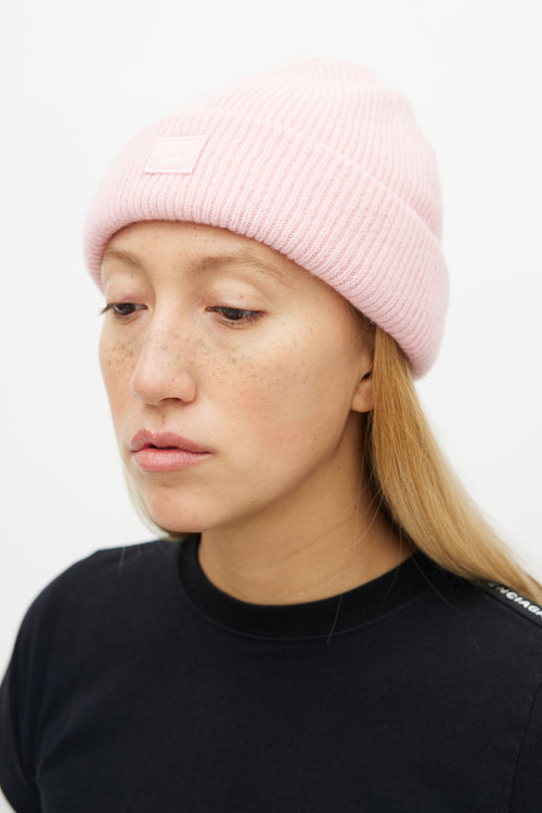 Acne Studios Pink Wool Small Face Beanie