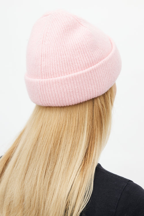 Acne Studios Pink Wool Small Face Beanie