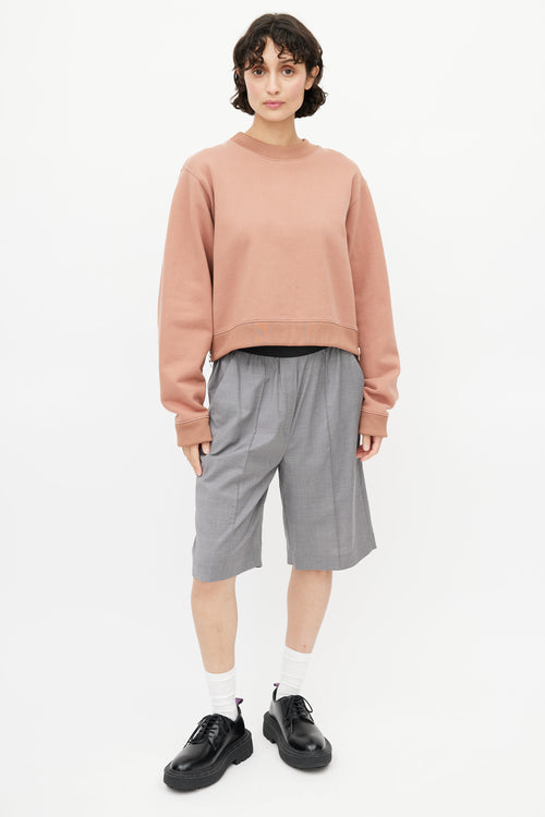 Acne Studios Pink Zip Sweatshirt