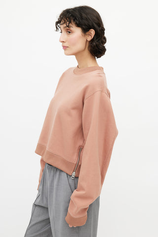 Acne Studios Pink Zip Sweatshirt