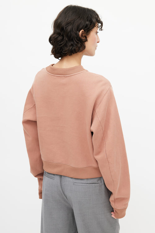 Acne Studios Pink Zip Sweatshirt