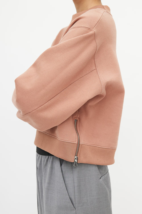 Acne Studios Pink Zip Sweatshirt