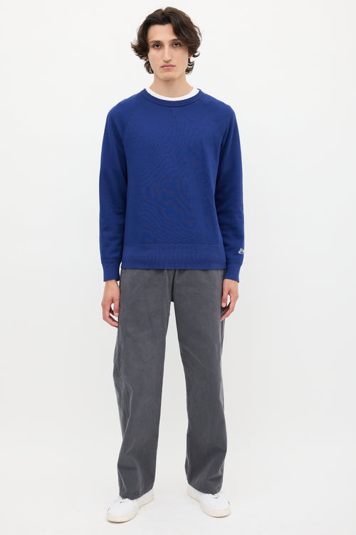 Acne Studios SS13 Blue College Horn Crewneck