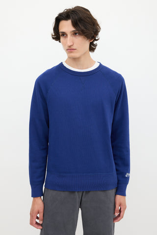 Acne Studios SS13 Blue College Horn Crewneck