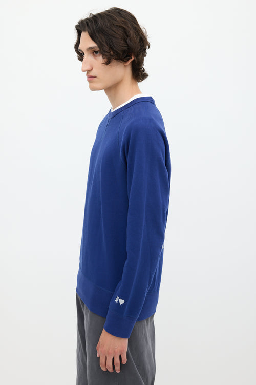 Acne Studios SS13 Blue College Horn Crewneck