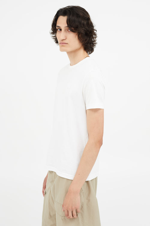 Acne Studios White Face Logo T-Shirt