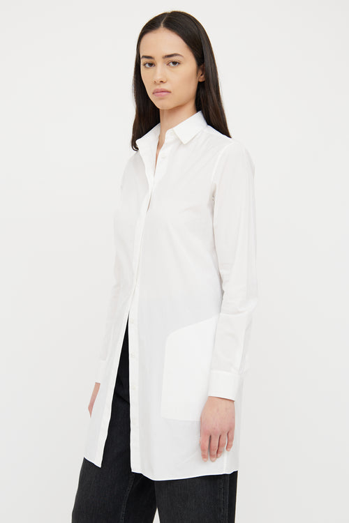 Acne Studios White Pocket Button Long Sleeve Shirt