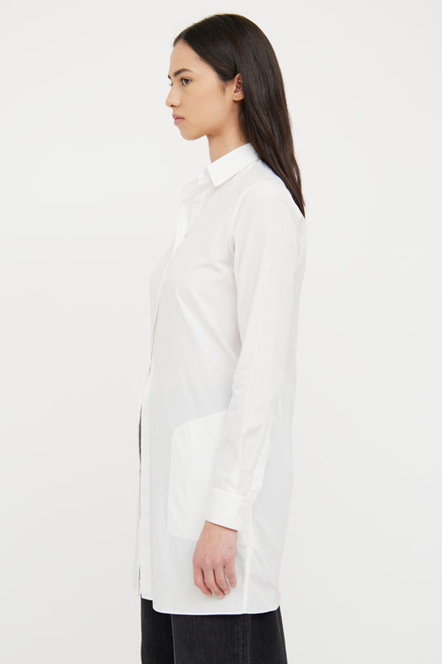 Acne Studios White Pocket Button Long Sleeve Shirt