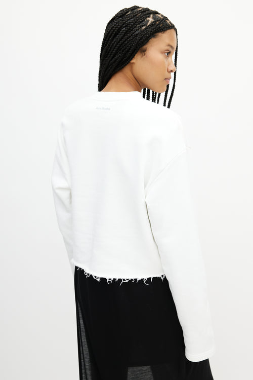 Acne Studios White 
Multicolour Pony Sweatshirt