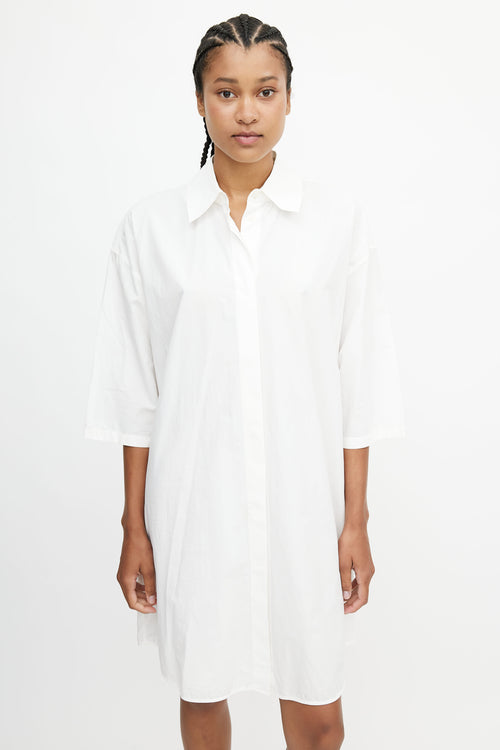 Acne Studios White Shirt Dress