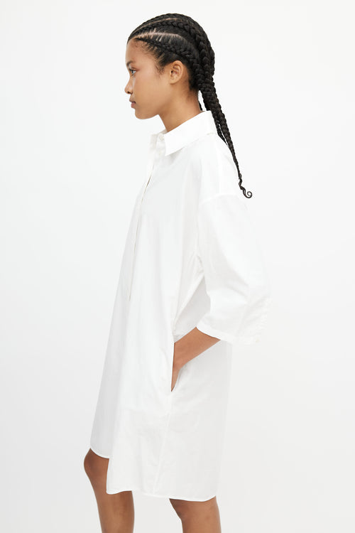 Acne Studios White Shirt Dress