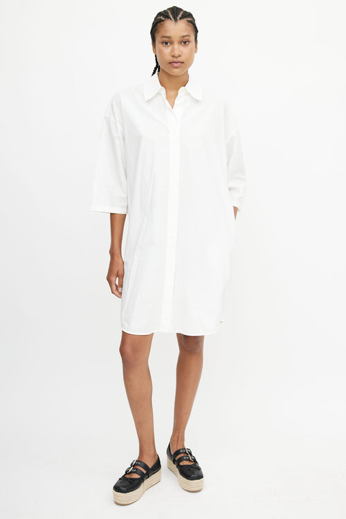 Acne Studios White Shirt Dress