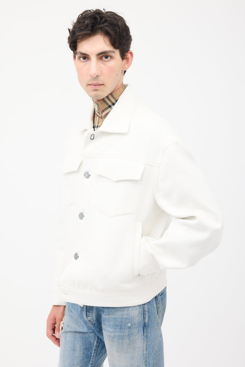 Acne Studios White Twill Magnite Work Jacket