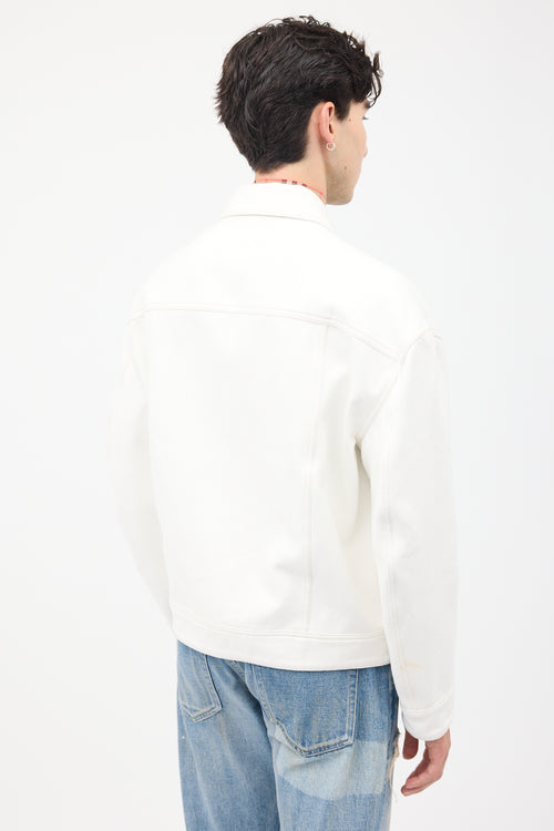 Acne Studios White Twill Magnite Work Jacket