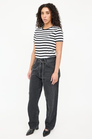 Acne Studios Dark Wash Belted Jeans