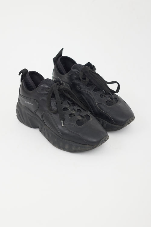 Acne Studios Black Leather Rockaway Sneaker