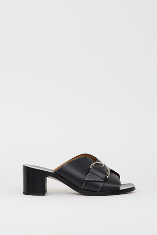 Acne Studios Black Leather Vikki Mule