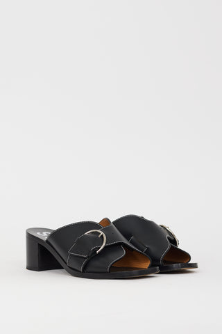 Acne Studios Black Leather Vikki Mule