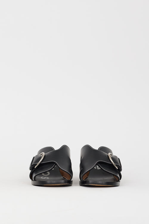 Acne Studios Black Leather Vikki Mule