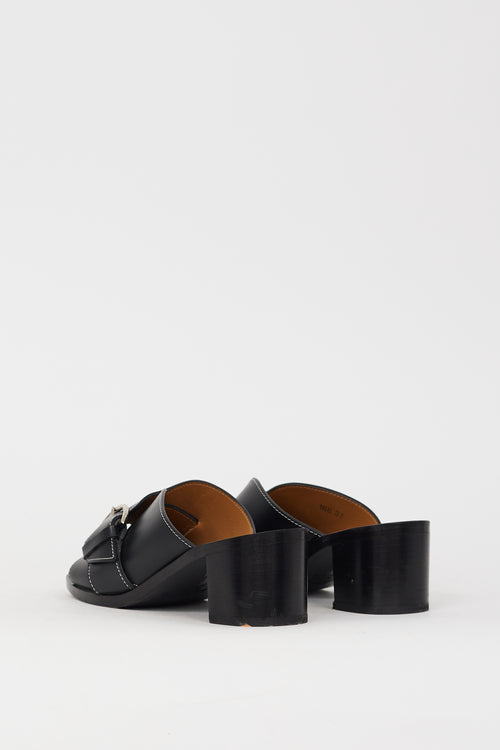 Acne Studios Black Leather Vikki Mule