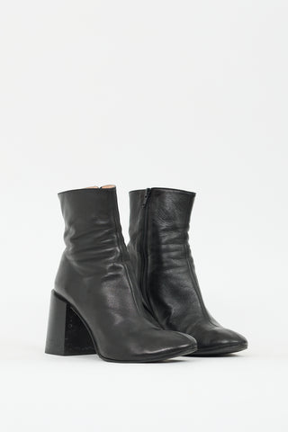 Acne Studios Black Leather Ankle Boot