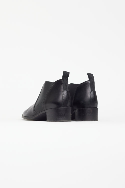 Acne Studios Black Leather Low Chelsea Boot