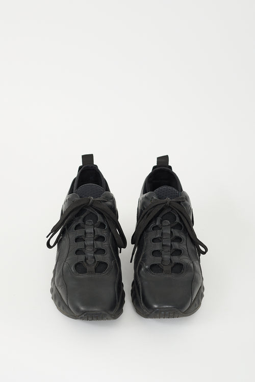 Acne Studios Black Leather Rockaway Sneaker