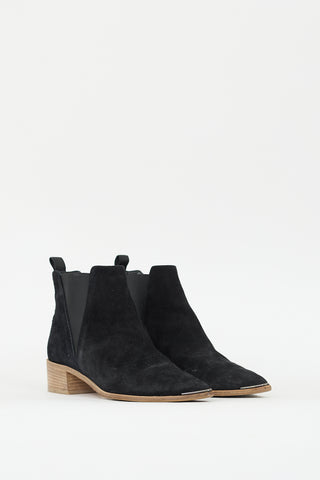 Acne Studios Black Suede Chelsea Boot